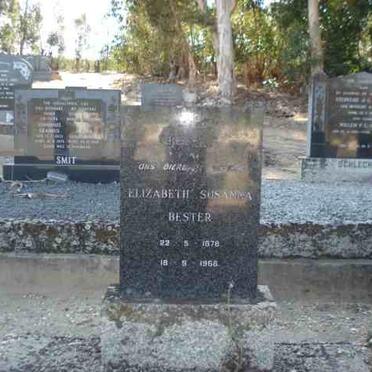 BESTER Elizabeth Susanna 1878-1968