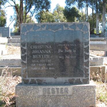 BESTER Christina Johanna nee SMITH 1877-1959
