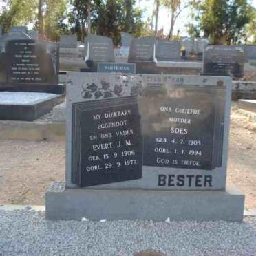 BESTER Evert J.M. 1906-1977 &amp; Soes 1903-1994