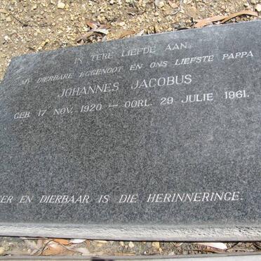 BESTER Johannes Jacobus 1920-1961