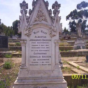 BASSON Albertus Johannes 1843-1913 &amp; Catharina Cornelia ACKERMANN 1844-1902