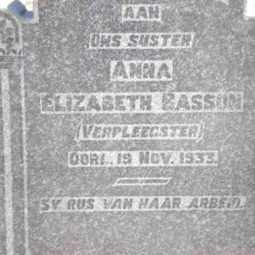 BASSON Anna Elizabeth -1933