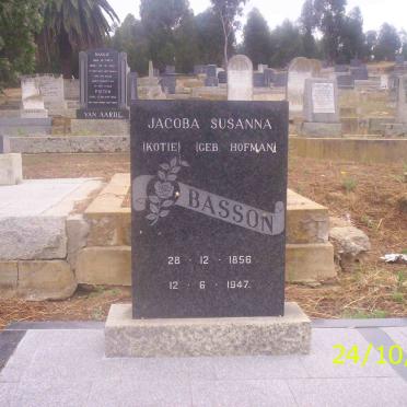 BASSON Jacoba Susanna neé HOFMAN 1856-1947