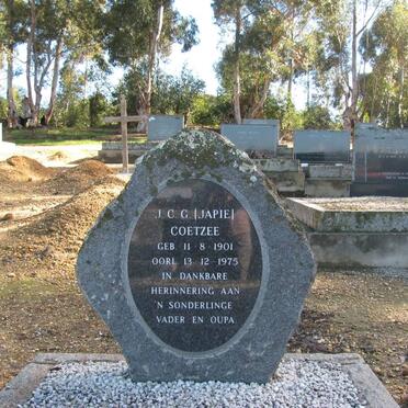 COETZEE J.C.G 1901-1975