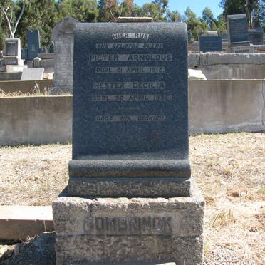 COMBRINCK Pieter Arnoldus -1912 &amp; Hester Cecilia -1936