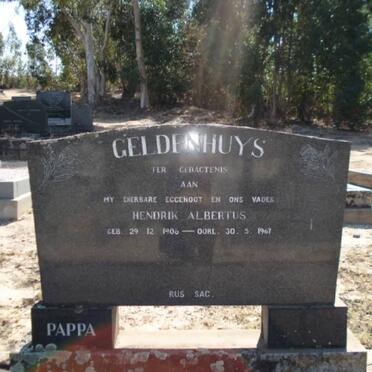 GELDENHUYS Hendrik Albertus 1906-1967