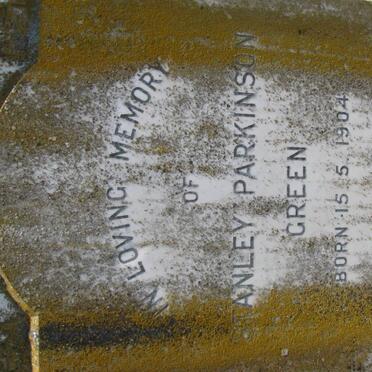 GREEN Stanley Parkinson 1904-1972