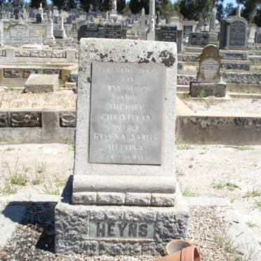 HEYNS Michiel Christiaan &amp; Helena Sarha Meltina LOUBSER