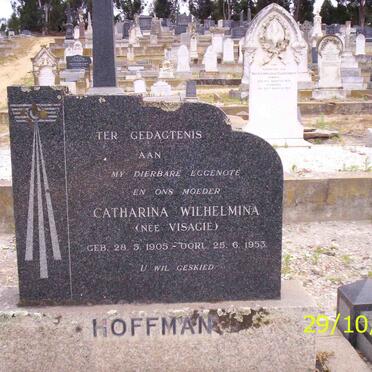 HOFFMAN Catharina Wilhelmina neé VISAGIE 1905-1953