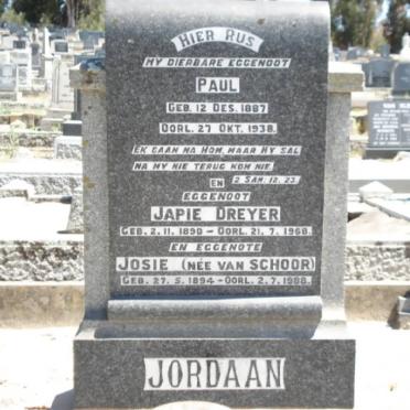 JORDAAN :: DREYER :: VAN SCHOOR