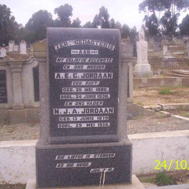 JORDAAN N.J.A. 1879-1958 &amp; A.E.C. RUST 1886-1938
