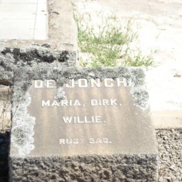 JONGH Maria, de :: DE JONGH Dirk :: DE JONGH Willie 