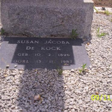 KOCK Susanna Jacoba, de 1896-1987