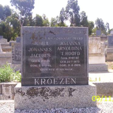 KROEZEN Michill Johannes Jacobus 1858-1948 &amp; Johannes Arnoldina T' Hoofd SMITH 1873-1929