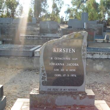 KIRSTEN Johanna Jacoba 1898-1976