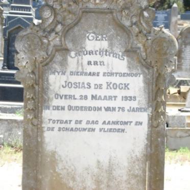 KOCK Josias, de -1935 &amp; Wilhelmina Margaretha ROUX 1865-1943