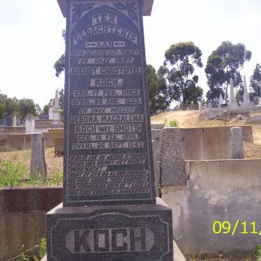 KOCH August Christoffel 1853-1933 &amp; Debora Magdalena SMUTS 1856-1947