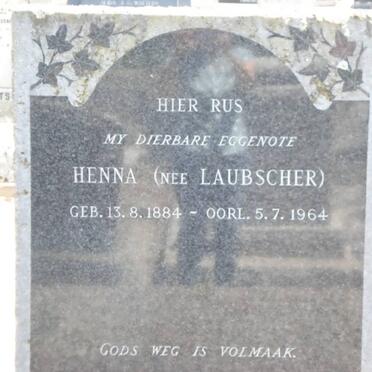 LAUBSCHER Henna 1884-1964