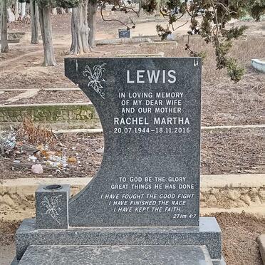 LEWIS Rachel Martha 1944-2016