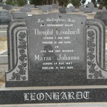 LEONHARDT Theophil 1880-1948 &amp; Maria Johanna 1887-1980