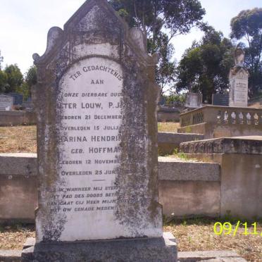 LOUW Pieter J. ?-? &amp; Catharina Hendrina HOFFMAN ?-?