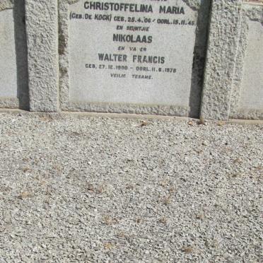 LOUBSER Walter Francis 1900-1978 &amp; Christoffelina Maria DE KOCK 1906-1945 :: LOUBSER Nikolaas