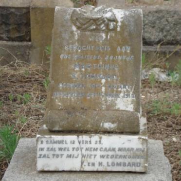LOMBARD Marthinus S. -1917