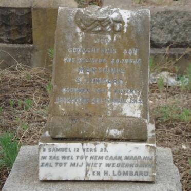 LOMBARD Marthinus S. -1917