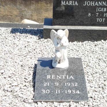 LOUW P.J. Retief 1906-1981 &amp; Maria Johanna O' KENNEDY 1907-1991 :: LOUW Rentia 1932-1934