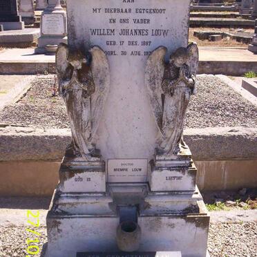 LOUW Willem Johannes 1887-193? &amp; Helena Johanna BESTBIER 1891-1984 :: LOUW Miempie 1918-1991