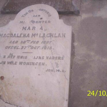 MCLACHLAN Maria Magdalena 1897-1915