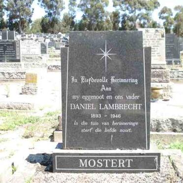 MOSTERT Danie Lambrecht 1893-1946