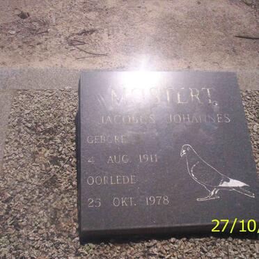 MOSTERT Jacobus Johannes 1911-1978