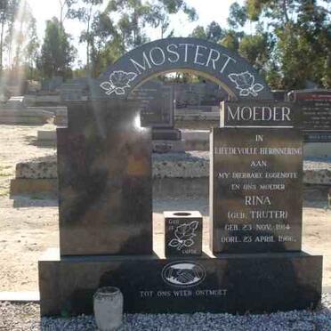MOSTERT Rina nee TRUTER 1914-1966