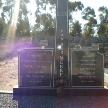 MERWE Wouter Jacobus, van der ?-? &amp; Susanna ? ?-?