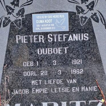 MARITZ Pieter Stefanus 1921-1962 &amp; Koot 1928-2013