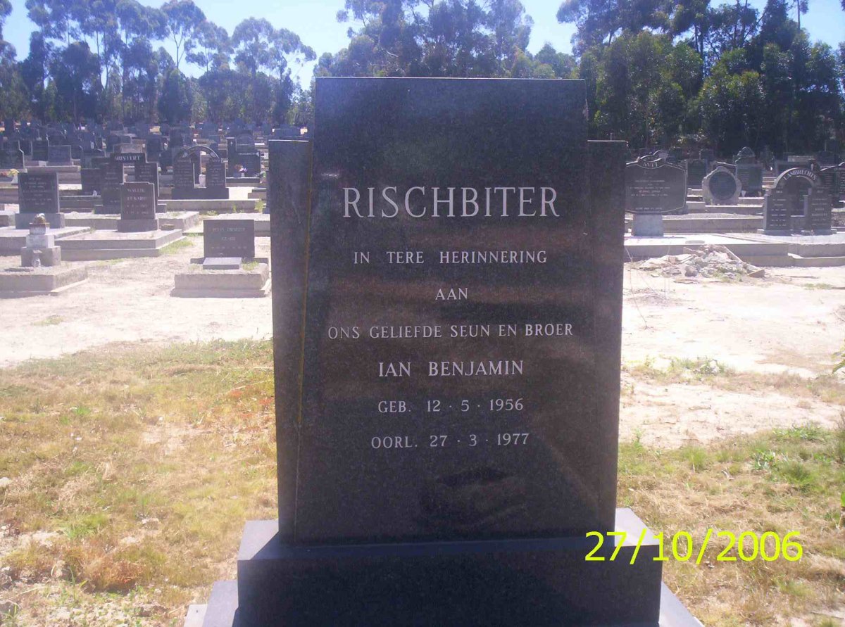 RISCHBITER Ian Benjamin 1956-1977