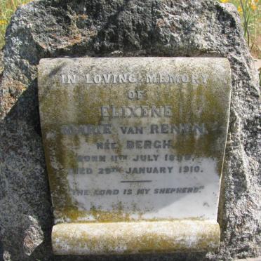 RENEN Elixene Marie, van nee BERGH 1858-1910