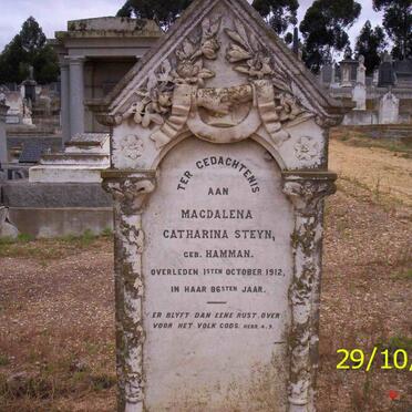 STEYN Magdalena Catharina neé HAMMAN -1912