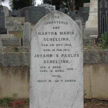 SCHELLINK Martha Maria 1914-1915 :: SCHELLINK Johannes Paulus 1916-1916