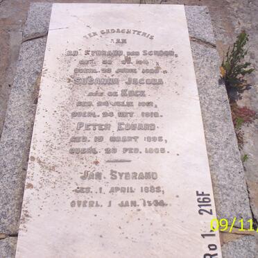 SCHOOR van  :: DE KOCK