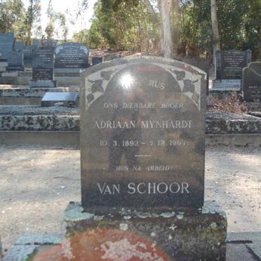 SCHOOR Adriaan Mynhardt, van 1892-1967