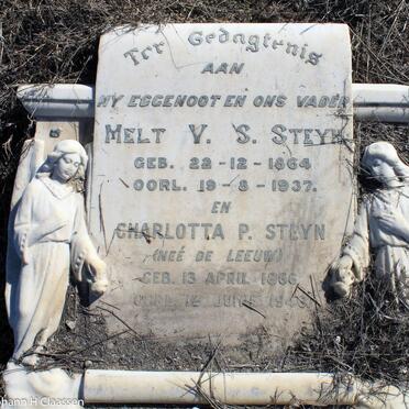STEYN Melt V.S. 1864-1937 &amp; Charlotta P. DE LEEUW 1866-1946