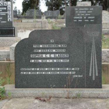 SLABBER Sophia C.E. 1872-1947