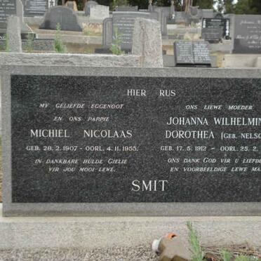 SMIT Michiel Nicolaas 1907-1955 &amp; Johanna Wilhelmina Dorothea NELSON 1912-1976