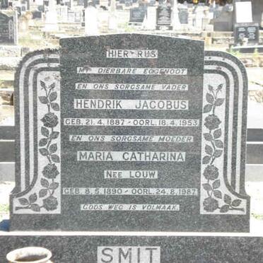 SMIT Hendrik Jacobus 1887-1953 &amp; Maria Catharina LOUW 1890-1987