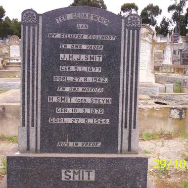SMIT J.H.J. 1877-1942 &amp; H. STEYN 1879-1964