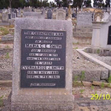 SMITH Everhardus J. 1868-1941 &amp; Maria C.E. BIERMANN 1873-1935