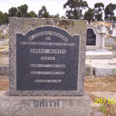 SMITH Sarah Muriel 1900-1951