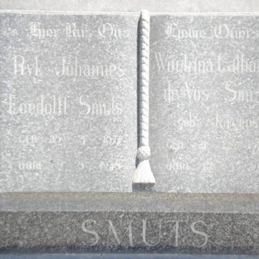 SMUTS Ryk Johannes Loedolff 1871-1948 &amp; Woutrina Catharina de Vos JURGENS 1872-1941